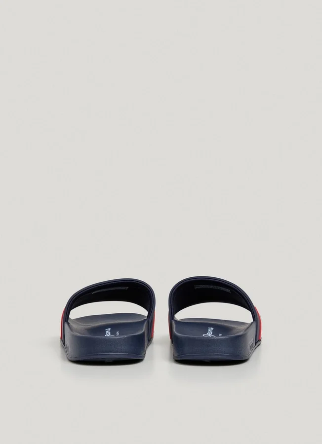 Slider-Sandalen mit Logo Slider-Sandalen mit Logo