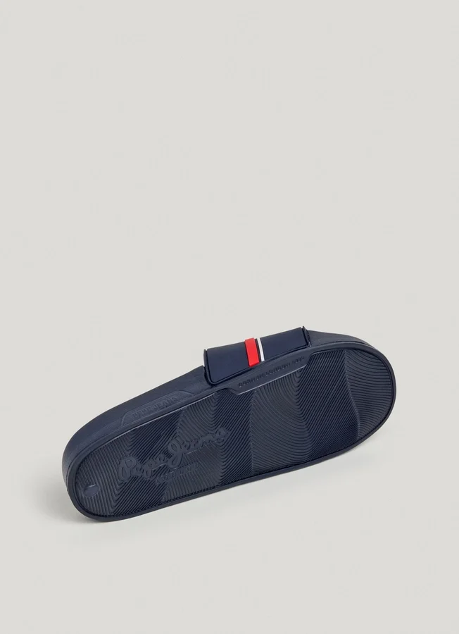 Slider-Sandalen mit Logo Slider-Sandalen mit Logo