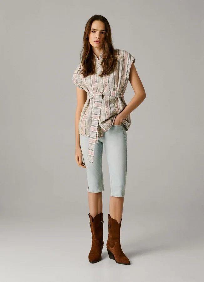 Slim-Fit-Denim-Bermudashorts Slim-Fit-Denim-Bermudashorts