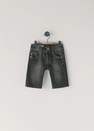Slim-Fit-Denim-Bermudashorts