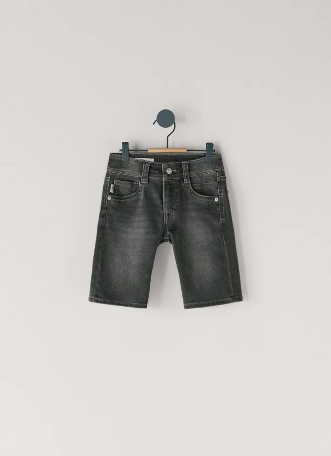 Slim-Fit-Denim-Bermudashorts Slim-Fit-Denim-Bermudashorts