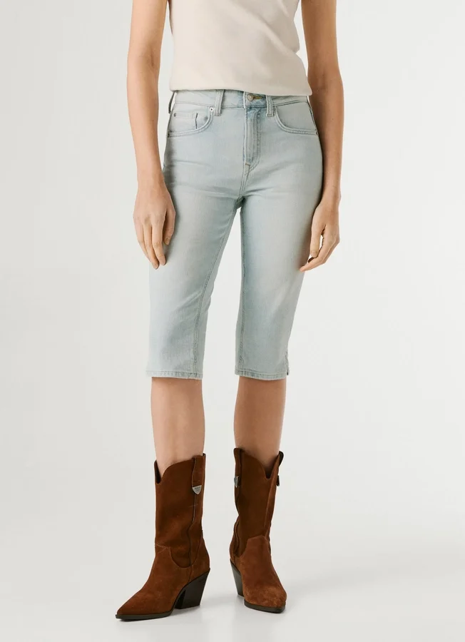 Slim-Fit-Denim-Bermudashorts Slim-Fit-Denim-Bermudashorts