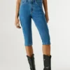 Slim-Fit-Denim-Bermudashorts