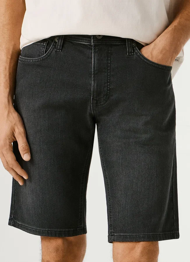 Slim-Fit-Denim-Bermudashorts Slim-Fit-Denim-Bermudashorts