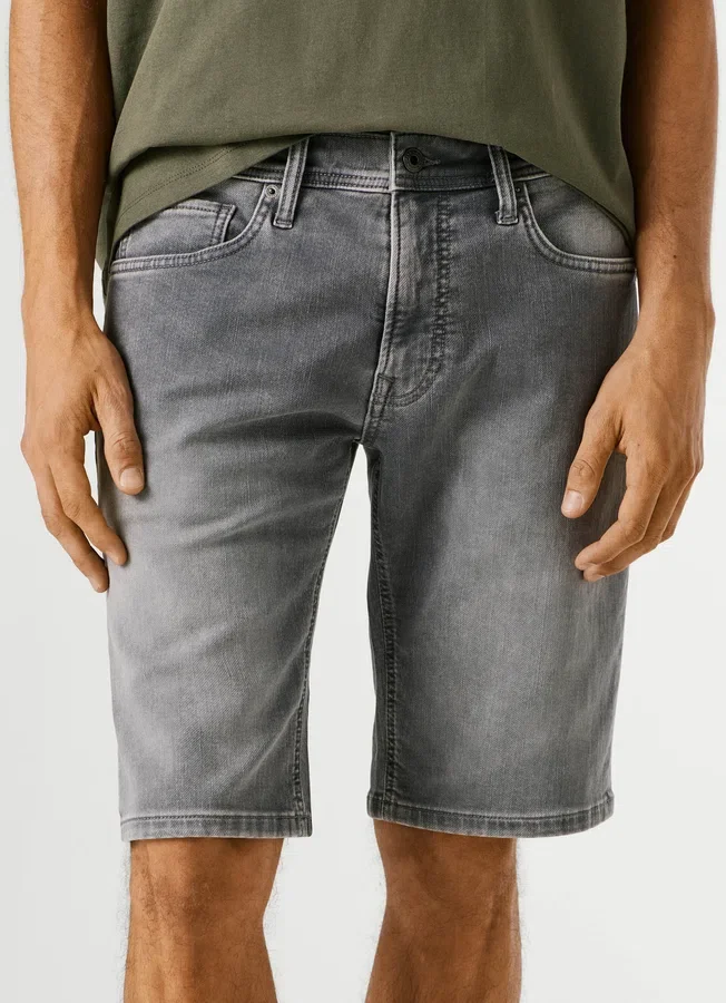 Slim-Fit-Denim-Bermudashorts Slim-Fit-Denim-Bermudashorts