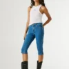 Slim-Fit-Denim-Bermudashorts