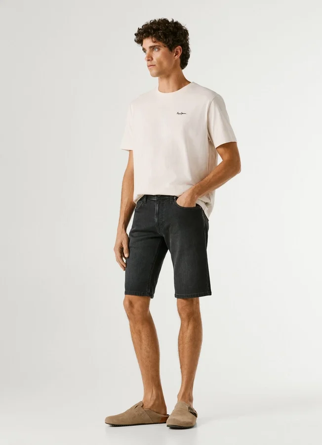 Slim-Fit-Denim-Bermudashorts Slim-Fit-Denim-Bermudashorts