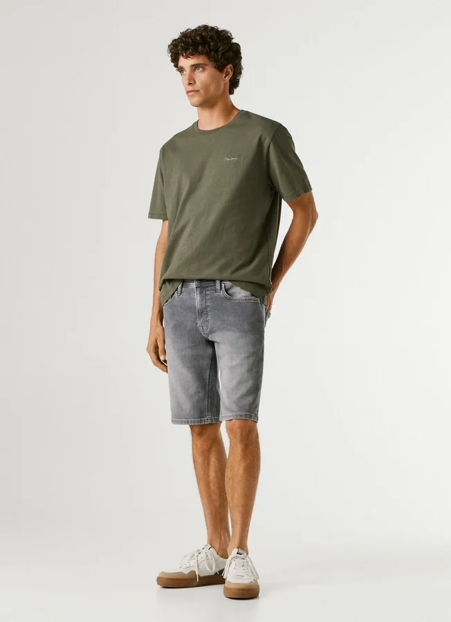 Slim-Fit-Denim-Bermudashorts Slim-Fit-Denim-Bermudashorts