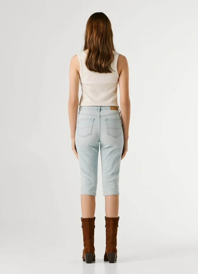 Slim-Fit-Denim-Bermudashorts Slim-Fit-Denim-Bermudashorts