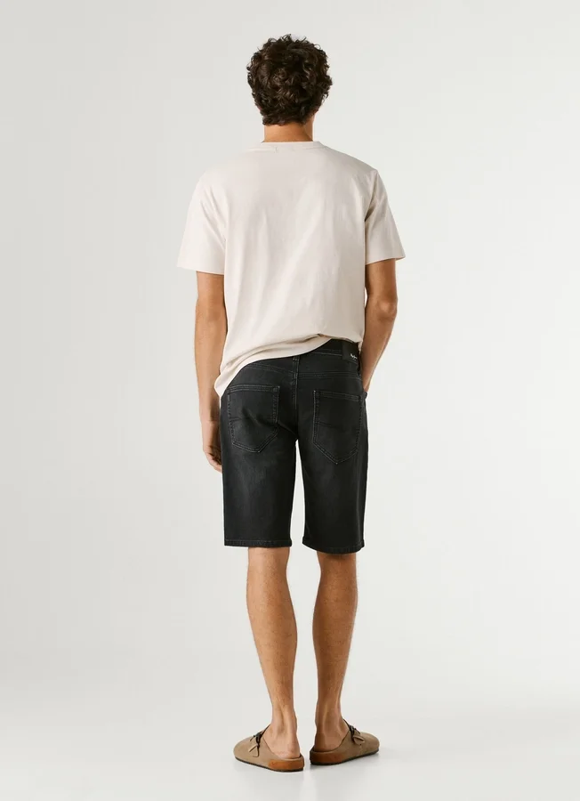 Slim-Fit-Denim-Bermudashorts Slim-Fit-Denim-Bermudashorts