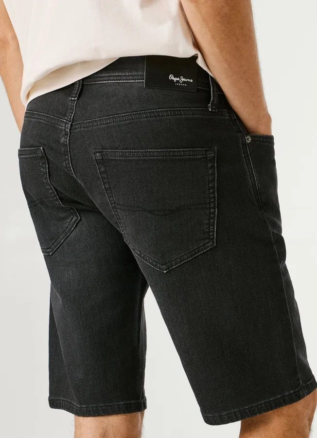 Slim-Fit-Denim-Bermudashorts Slim-Fit-Denim-Bermudashorts