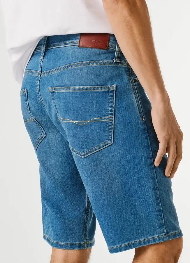 Slim-Fit-Denim-Bermudashorts Slim-Fit-Denim-Bermudashorts
