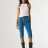 Slim-Fit-Denim-Bermudashorts