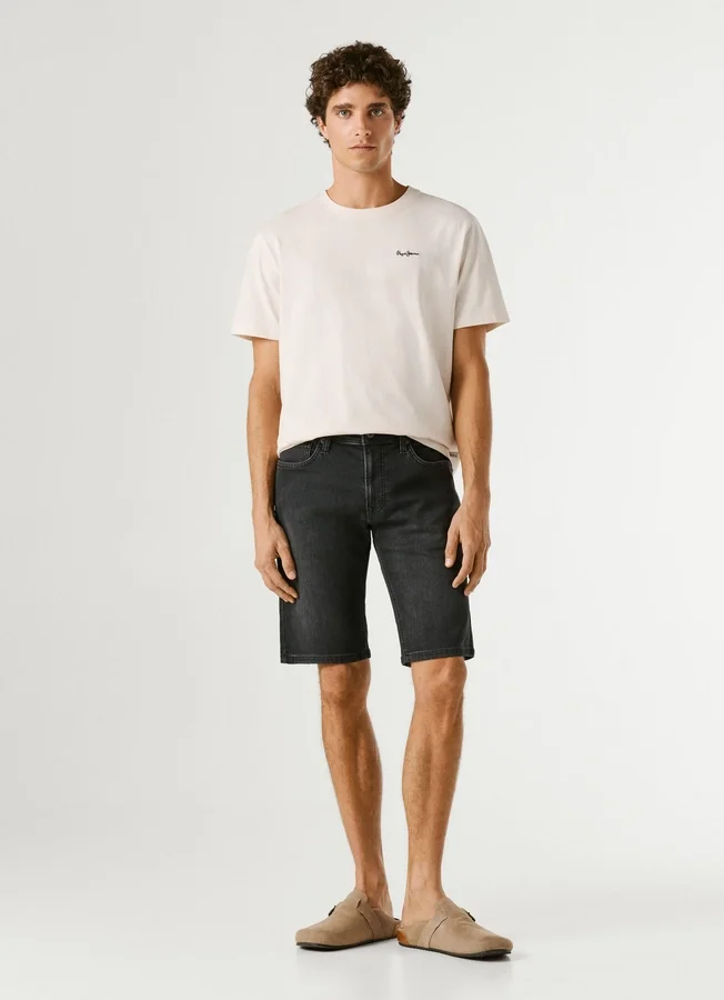 Slim-Fit-Denim-Bermudashorts Slim-Fit-Denim-Bermudashorts