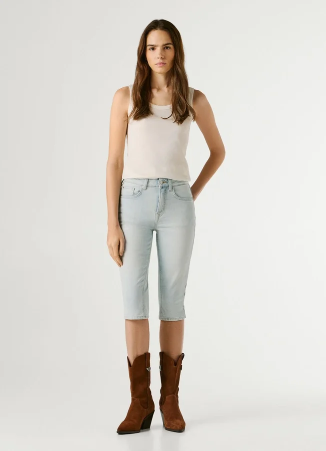 Slim-Fit-Denim-Bermudashorts Slim-Fit-Denim-Bermudashorts