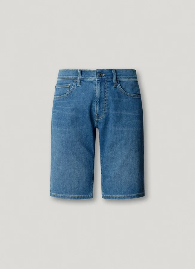 Slim-Fit-Denim-Bermudashorts Slim-Fit-Denim-Bermudashorts