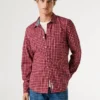 Slim-Fit-Hemd aus kariertem Popeline Slim-Fit-Hemd aus kariertem Popeline
