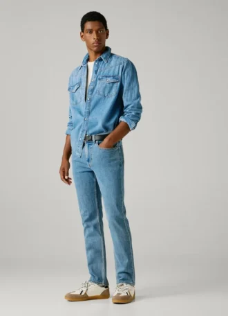 Slim-Fit-Jeans mit mittlerer Leibhöhe – Hatch