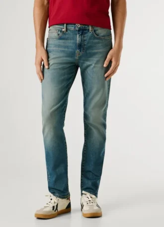 Slim-Fit-Jeans mit mittlerer Leibhöhe – Hatch
