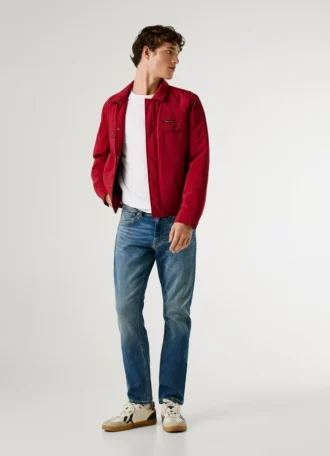 Slim-Fit-Jeans mit mittlerer Leibhöhe – Track