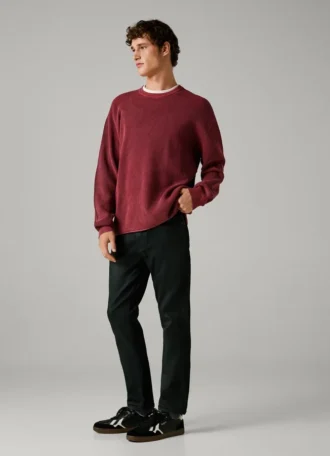Slim-Fit-Jeans mit mittlerer Leibhöhe – Track