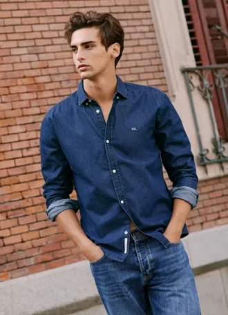 Slim-Fit-Jeanshemd