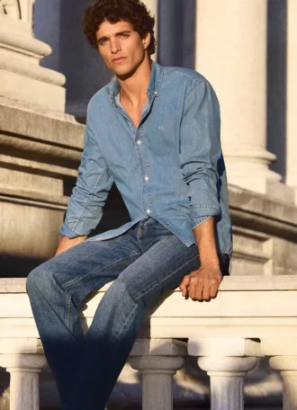 Slim-Fit-Jeanshemd