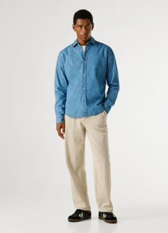 Slim-Fit-Jeanshemd