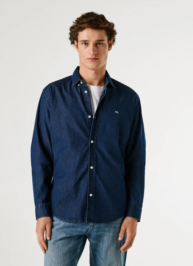 Slim-Fit-Jeanshemd Slim-Fit-Jeanshemd