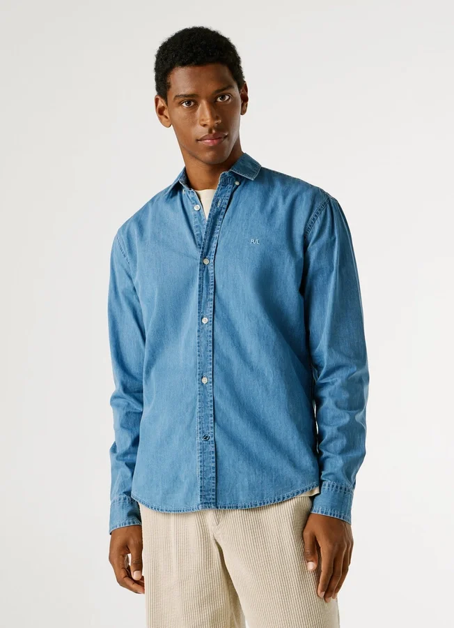 Slim-Fit-Jeanshemd Slim-Fit-Jeanshemd