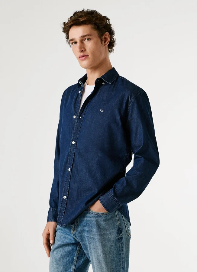 Slim-Fit-Jeanshemd Slim-Fit-Jeanshemd