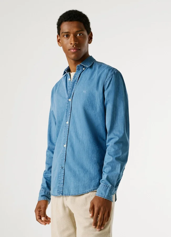 Slim-Fit-Jeanshemd Slim-Fit-Jeanshemd