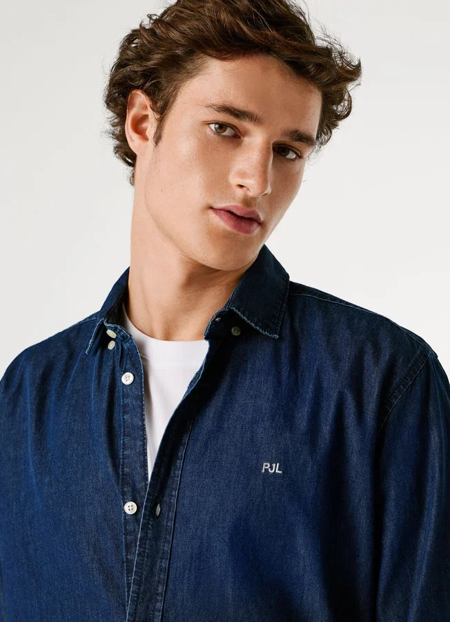 Slim-Fit-Jeanshemd Slim-Fit-Jeanshemd