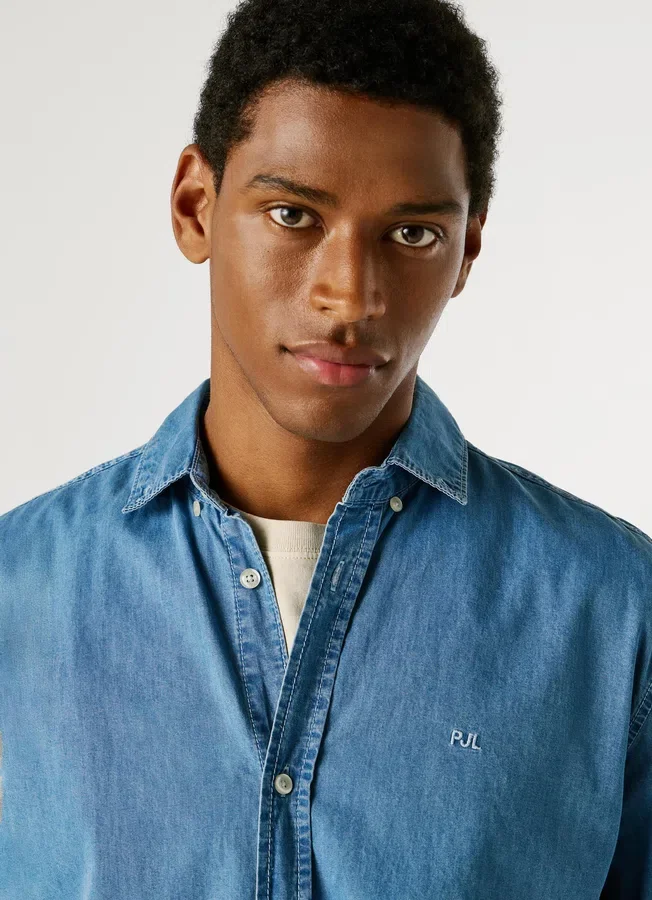 Slim-Fit-Jeanshemd Slim-Fit-Jeanshemd