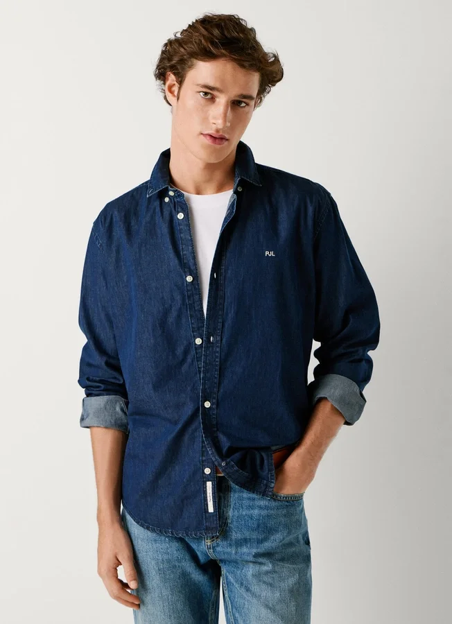Slim-Fit-Jeanshemd Slim-Fit-Jeanshemd
