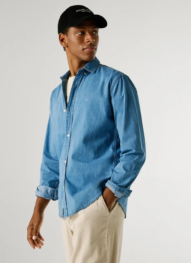 Slim-Fit-Jeanshemd Slim-Fit-Jeanshemd