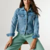 Slim-Fit-Jeansjacke