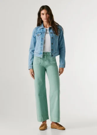 Slim-Fit-Jeansjacke
