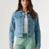 Slim-Fit-Jeansjacke