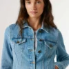 Slim-Fit-Jeansjacke