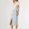Slim-Fit-Jeansrock in Midi-Länge Slim-Fit-Jeansrock in Midi-Länge