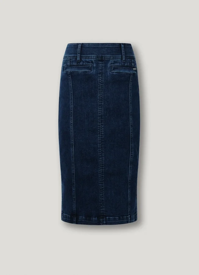 Slim-Fit-Jeansrock in Midi-Länge Slim-Fit-Jeansrock in Midi-Länge