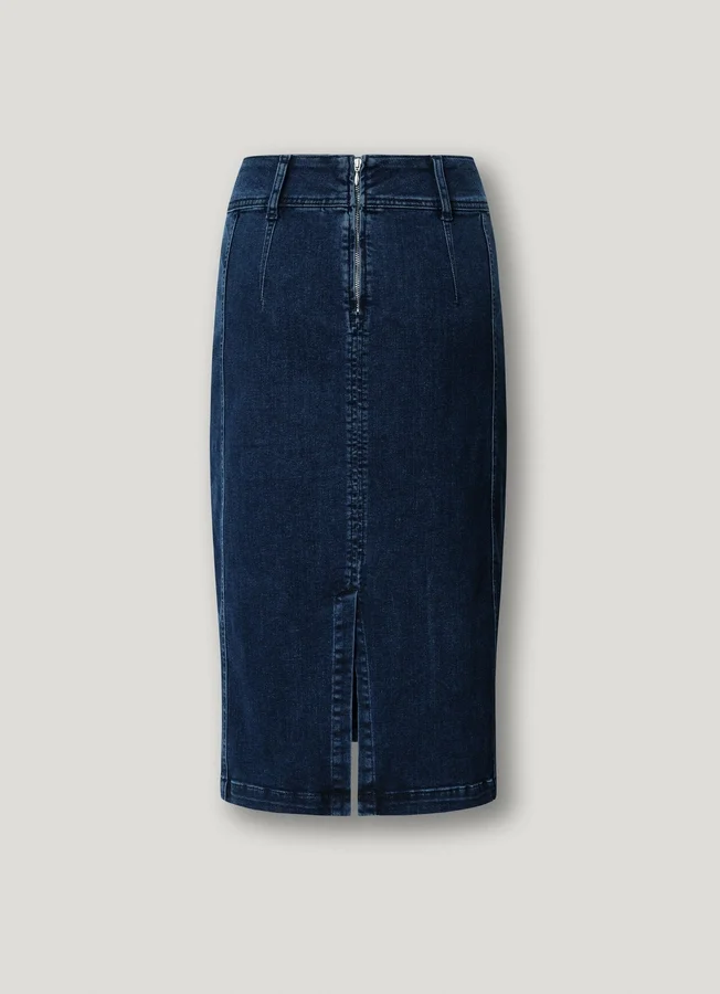 Slim-Fit-Jeansrock in Midi-Länge Slim-Fit-Jeansrock in Midi-Länge