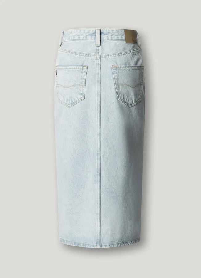 Slim-Fit-Jeansrock in Midi-Länge Slim-Fit-Jeansrock in Midi-Länge