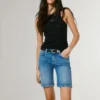 Slim-Fit-Jeansshorts