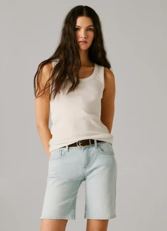 Slim-Fit-Jeansshorts