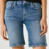 Slim-Fit-Jeansshorts