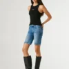 Slim-Fit-Jeansshorts
