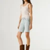 Slim-Fit-Jeansshorts