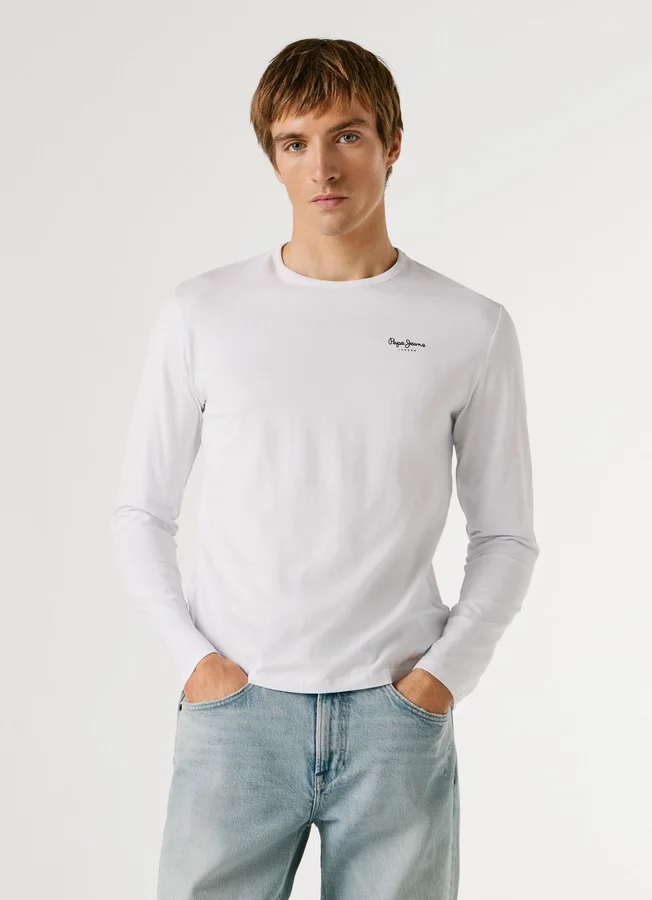 Slim-Fit-Langarm-T-Shirt Slim-Fit-Langarm-T-Shirt